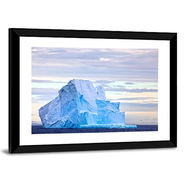 Huge Iceberg Floating In Drake Passage Canvas Wall Art-3 Horizontal-Gallery Wrap-25" x 16"-Tiaracle