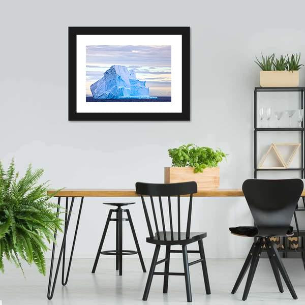 Huge Iceberg Floating In Drake Passage Canvas Wall Art-3 Horizontal-Gallery Wrap-25" x 16"-Tiaracle