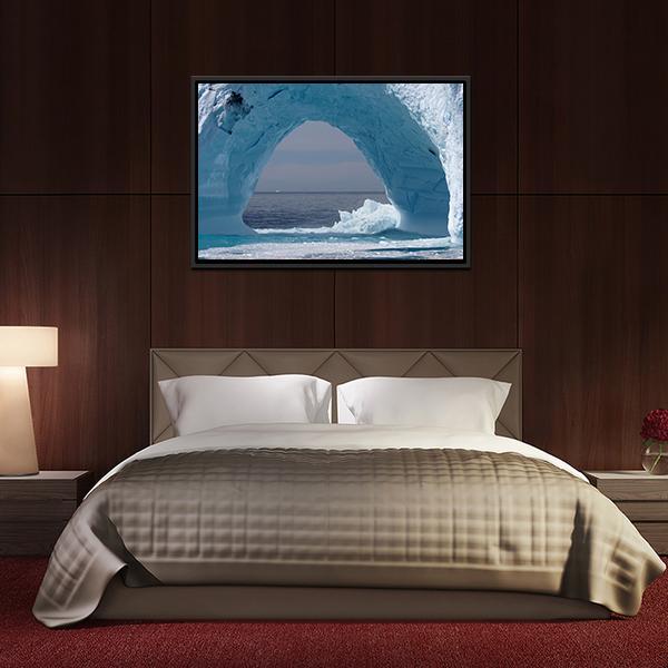 Iceberg Arch Atlantic Ocean Canvas Wall Art-3 Horizontal-Gallery Wrap-25" x 16"-Tiaracle