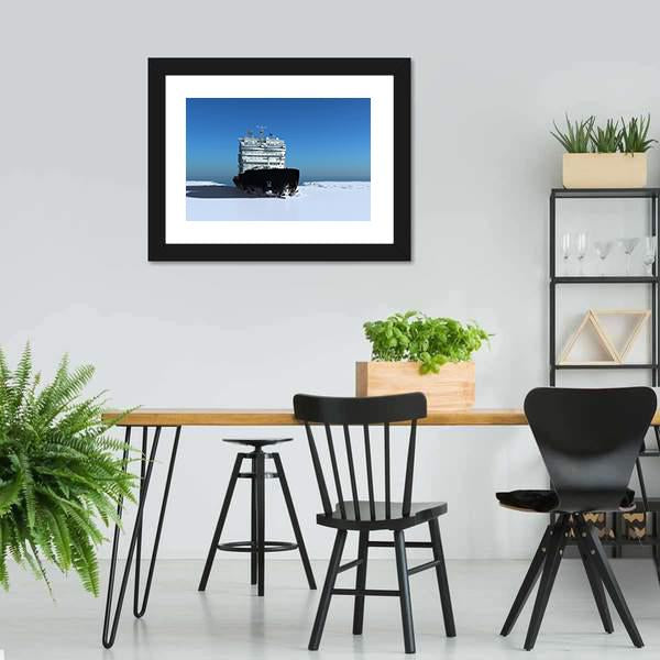 Icebreaker Ship On The Ice Canvas Wall Art-3 Horizontal-Gallery Wrap-25" x 16"-Tiaracle