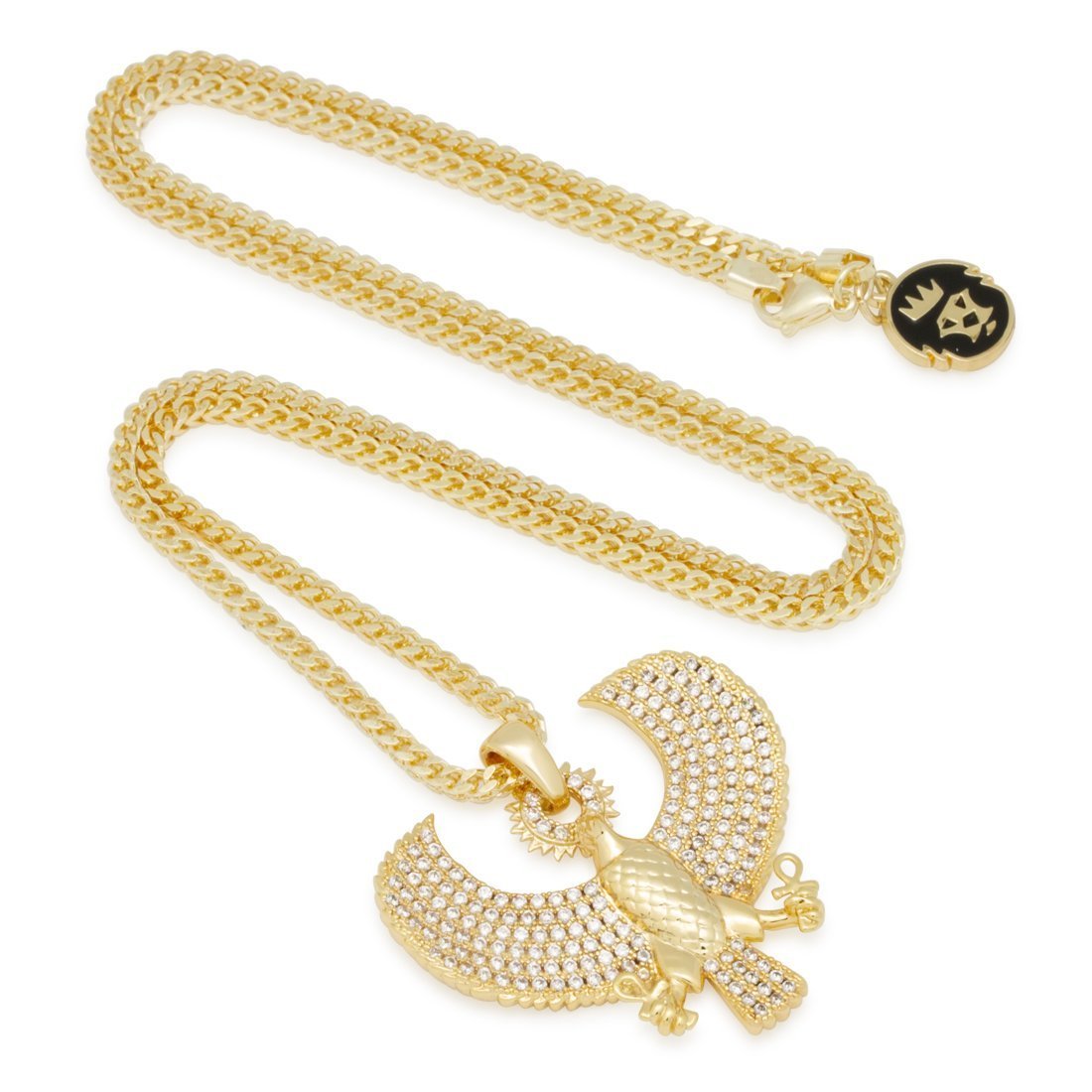 Iced Egyptian Horus Falcon Necklace