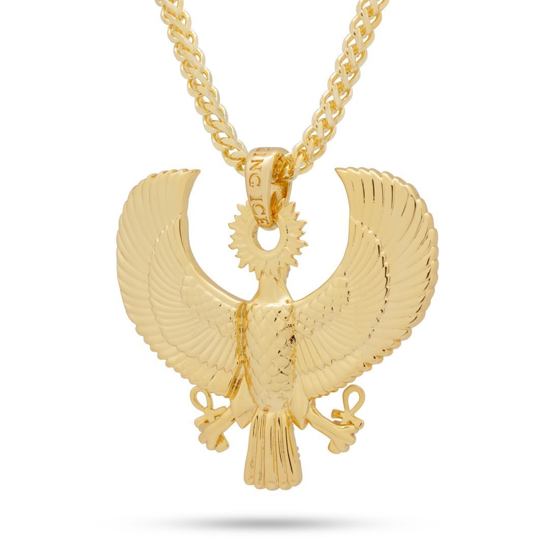 Iced Egyptian Horus Falcon Necklace