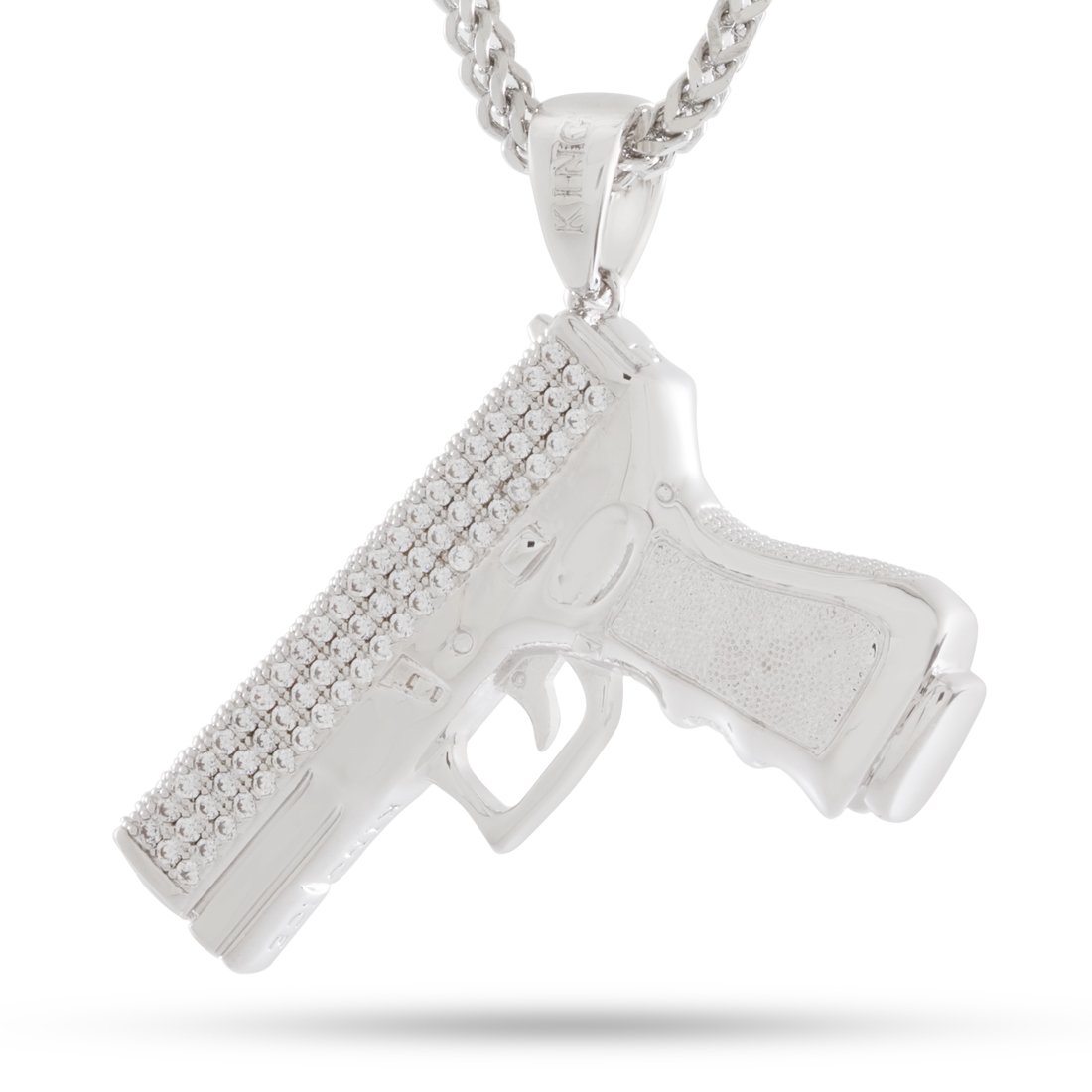 Iced Handgun Necklace