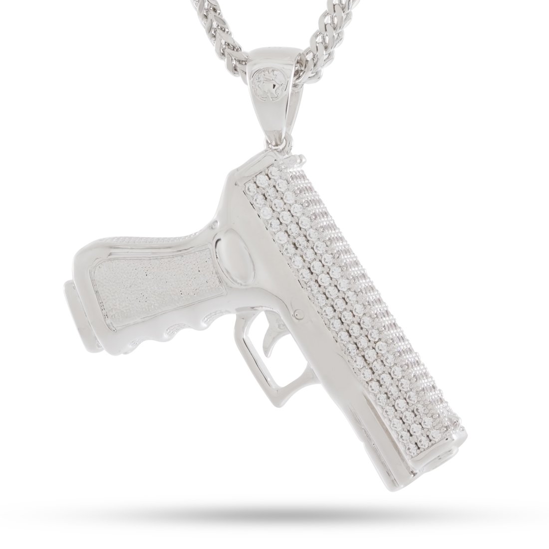 Iced Handgun Necklace