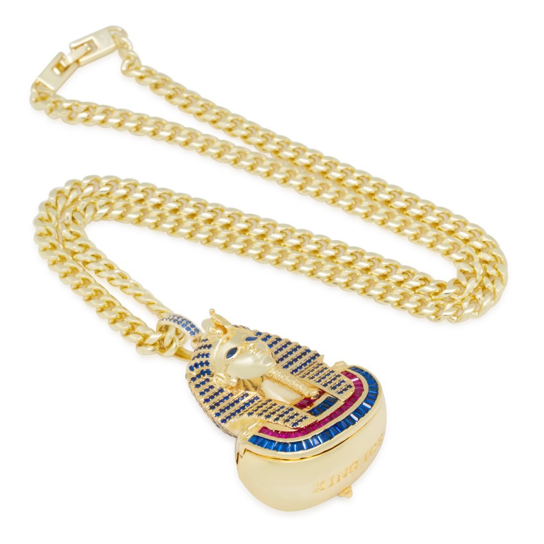 Iced King Tut Stash Necklace