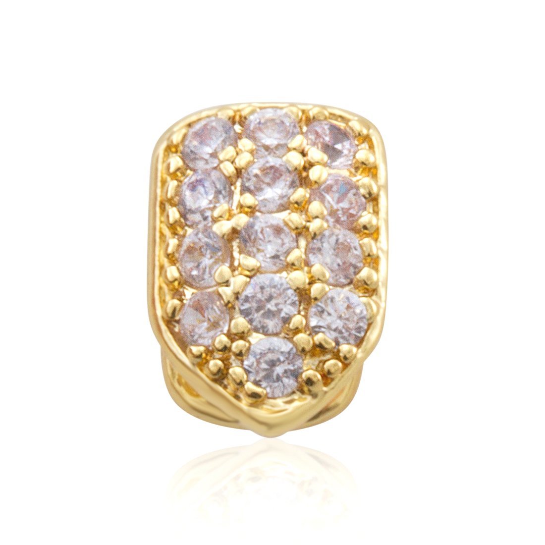 Iced Single-Tooth Cap Grillz