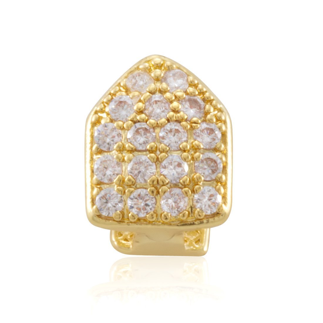 Iced Single-Tooth Cap Grillz