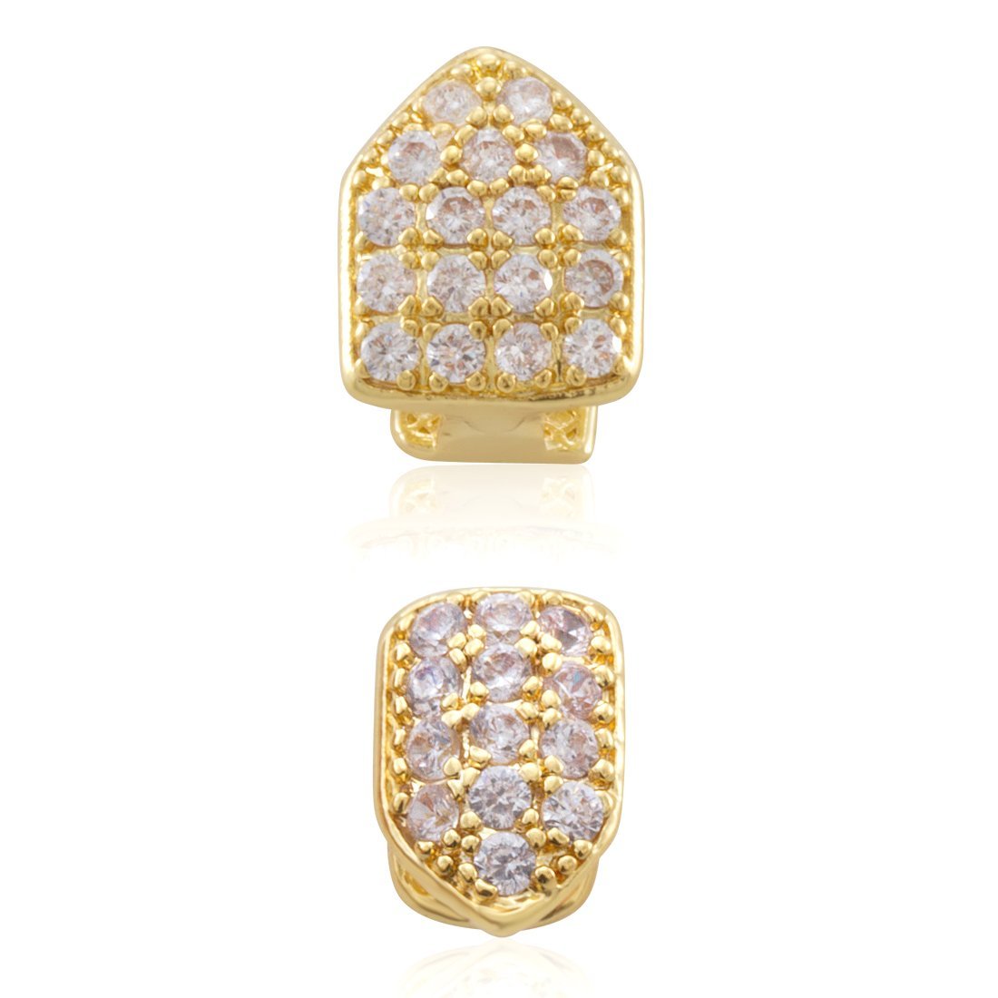 Iced Single-Tooth Cap Grillz