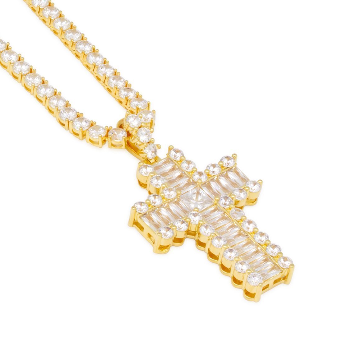 Eisige Kreuz Halskette