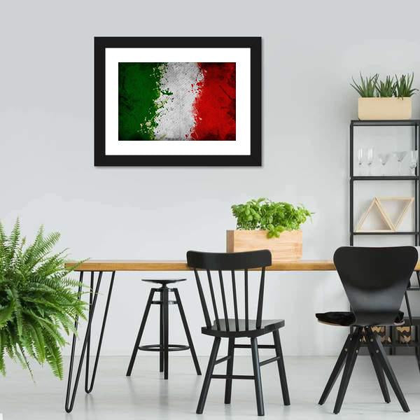 Italy Flag Canvas Wall Art-3 Horizontal-Gallery Wrap-25" x 16"-Tiaracle
