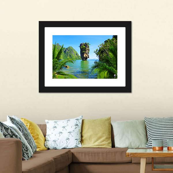 James Bond Island Canvas Wall Art-3 Horizontal-Gallery Wrap-25" x 16"-Tiaracle