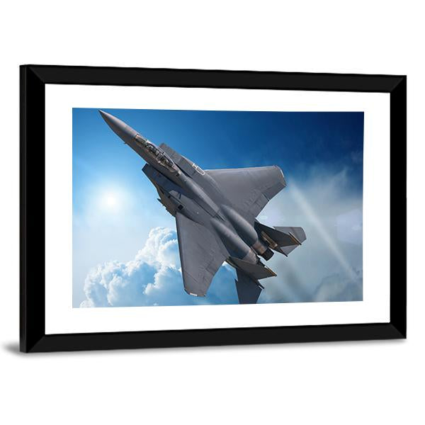 Jet Fighter Canvas Wall Art-3 Horizontal-Gallery Wrap-25" x 16"-Tiaracle