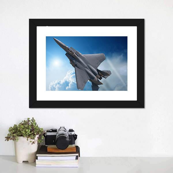Jet Fighter Canvas Wall Art-3 Horizontal-Gallery Wrap-25" x 16"-Tiaracle