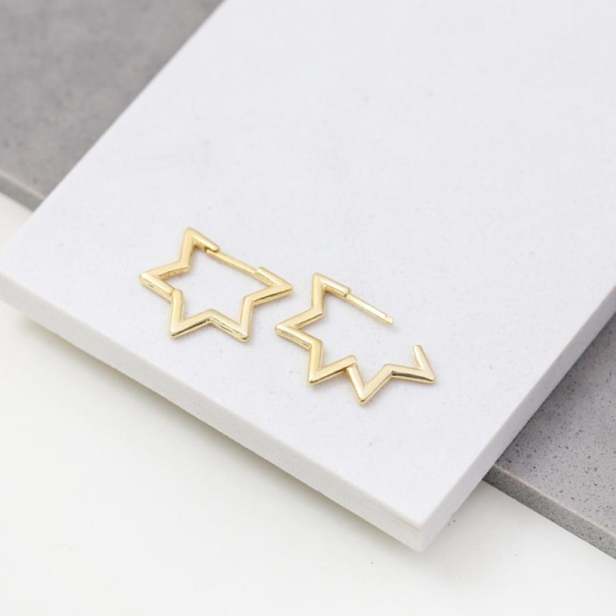 Modern Day Jewish Star of David Earrings