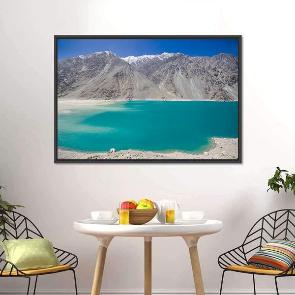 Kachura Lake In Skardu Canvas Wall Art-3 Horizontal-Gallery Wrap-25" x 16"-Tiaracle