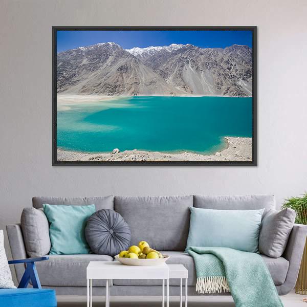 Kachura Lake In Skardu Canvas Wall Art-3 Horizontal-Gallery Wrap-25" x 16"-Tiaracle