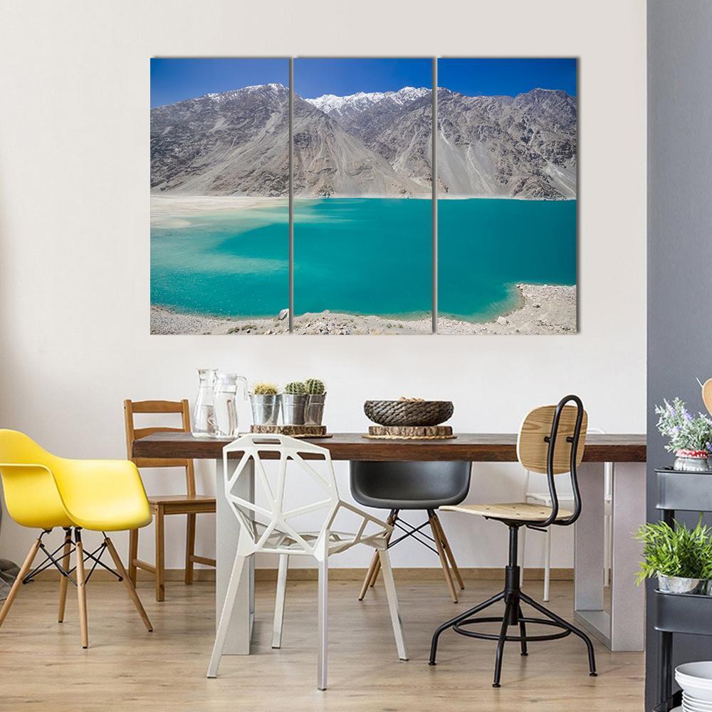 Kachura Lake In Skardu Canvas Wall Art-3 Horizontal-Gallery Wrap-37" x 24"-Tiaracle