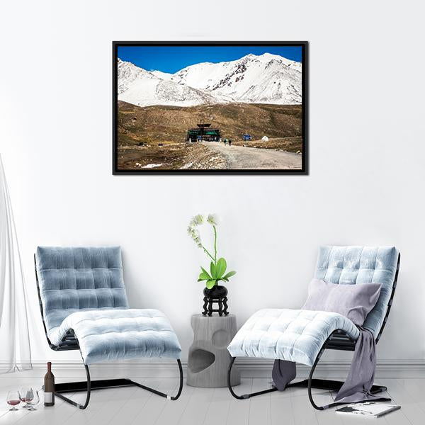 Karakoram Mountain Range Pakistan Canvas Wall Art-1 Piece-Floating Frame-24" x 16"-Tiaracle