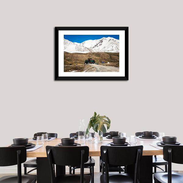 Karakoram Mountain Range Pakistan Canvas Wall Art-1 Piece-Framed Print-20" x 16"-Tiaracle