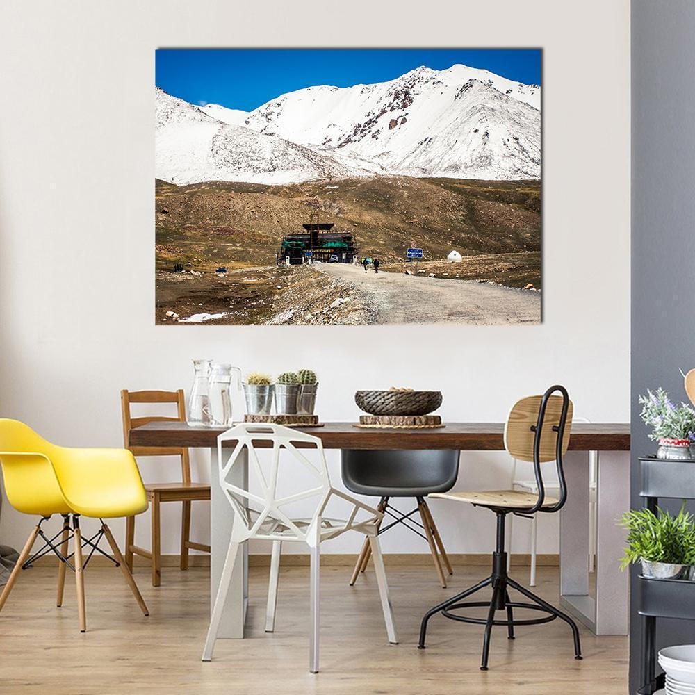 Karakoram Mountain Range Pakistan Canvas Wall Art-1 Piece-Gallery Wrap-48" x 32"-Tiaracle