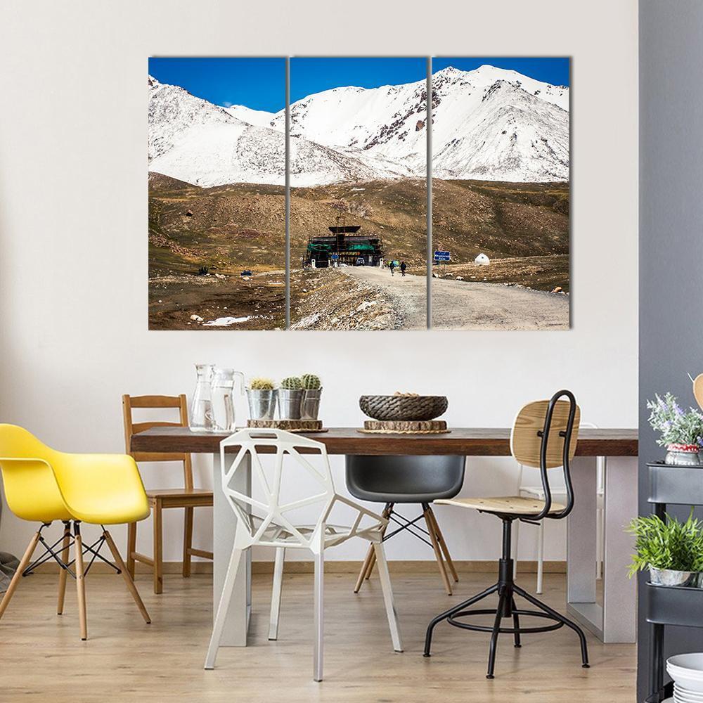 Karakoram Mountain Range Pakistan Canvas Wall Art-3 Horizontal-Gallery Wrap-37" x 24"-Tiaracle