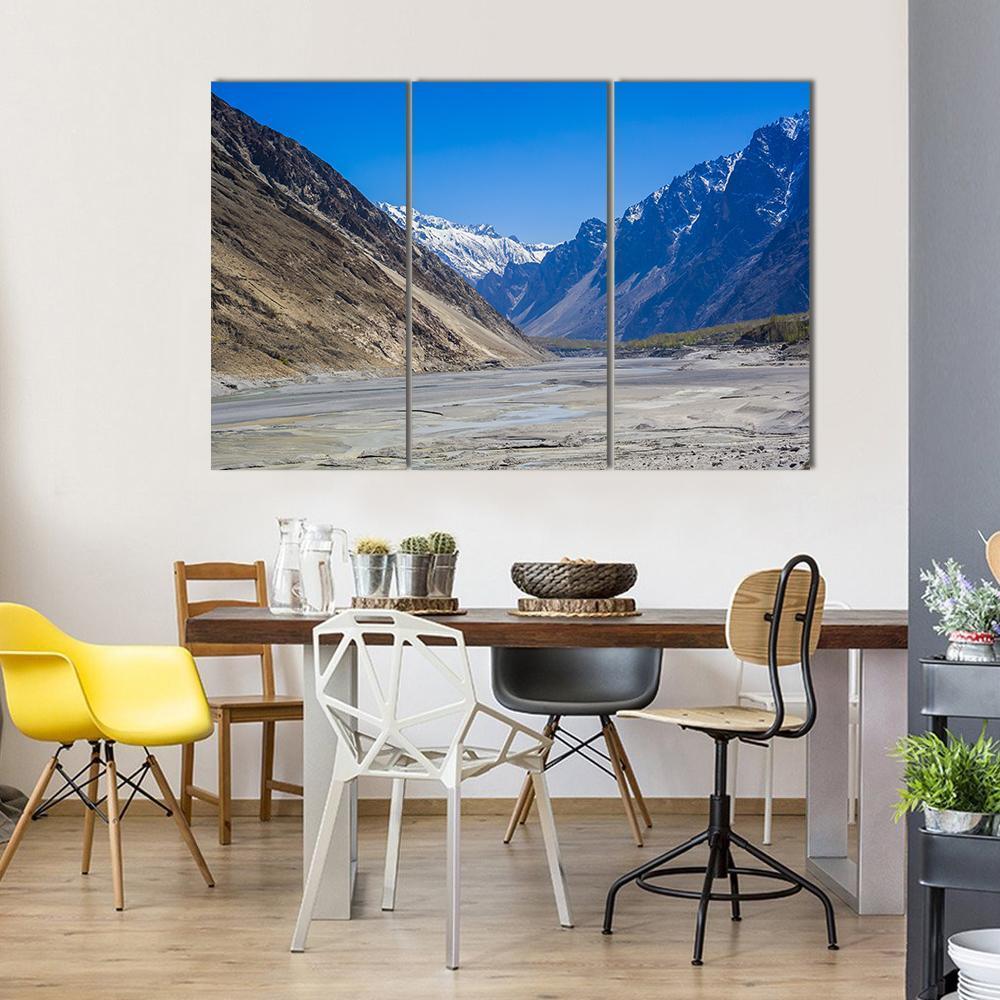 Karakorum Mountains Pakistan Canvas Wall Art-3 Horizontal-Gallery Wrap-37" x 24"-Tiaracle