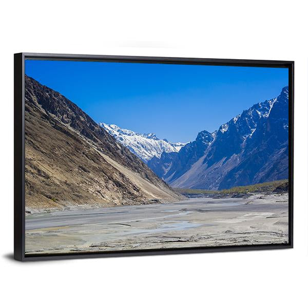 Karakorum Mountains Pakistan Canvas Wall Art-3 Horizontal-Gallery Wrap-25" x 16"-Tiaracle