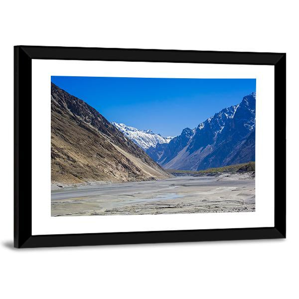 Karakorum Mountains Pakistan Canvas Wall Art-3 Horizontal-Gallery Wrap-25" x 16"-Tiaracle