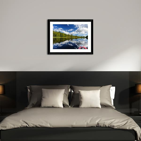 Kayaking At Northern Rivers Canvas Wall Art-3 Horizontal-Gallery Wrap-25" x 16"-Tiaracle