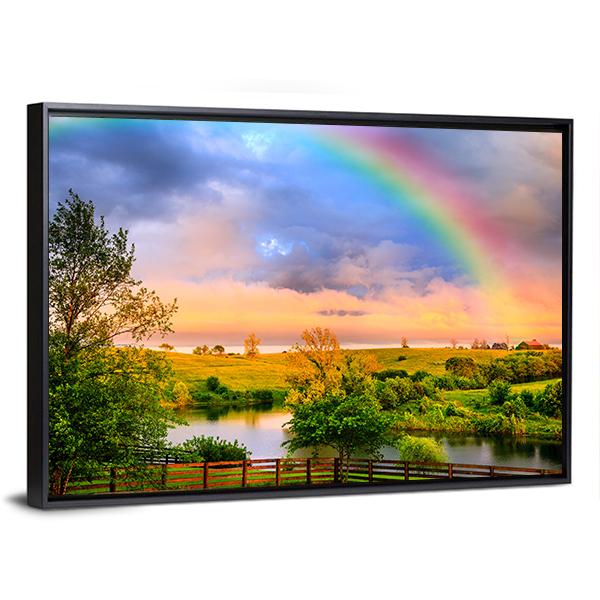 Kentucky Countryside Canvas Wall Art-3 Horizontal-Gallery Wrap-25" x 16"-Tiaracle