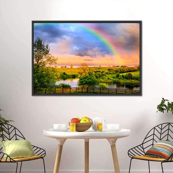 Kentucky Countryside Canvas Wall Art-3 Horizontal-Gallery Wrap-25" x 16"-Tiaracle