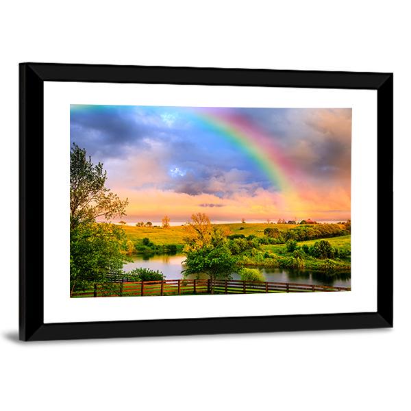 Kentucky Countryside Canvas Wall Art-3 Horizontal-Gallery Wrap-25" x 16"-Tiaracle