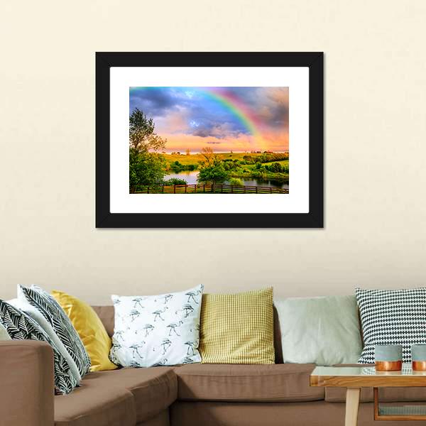 Kentucky Countryside Canvas Wall Art-3 Horizontal-Gallery Wrap-25" x 16"-Tiaracle