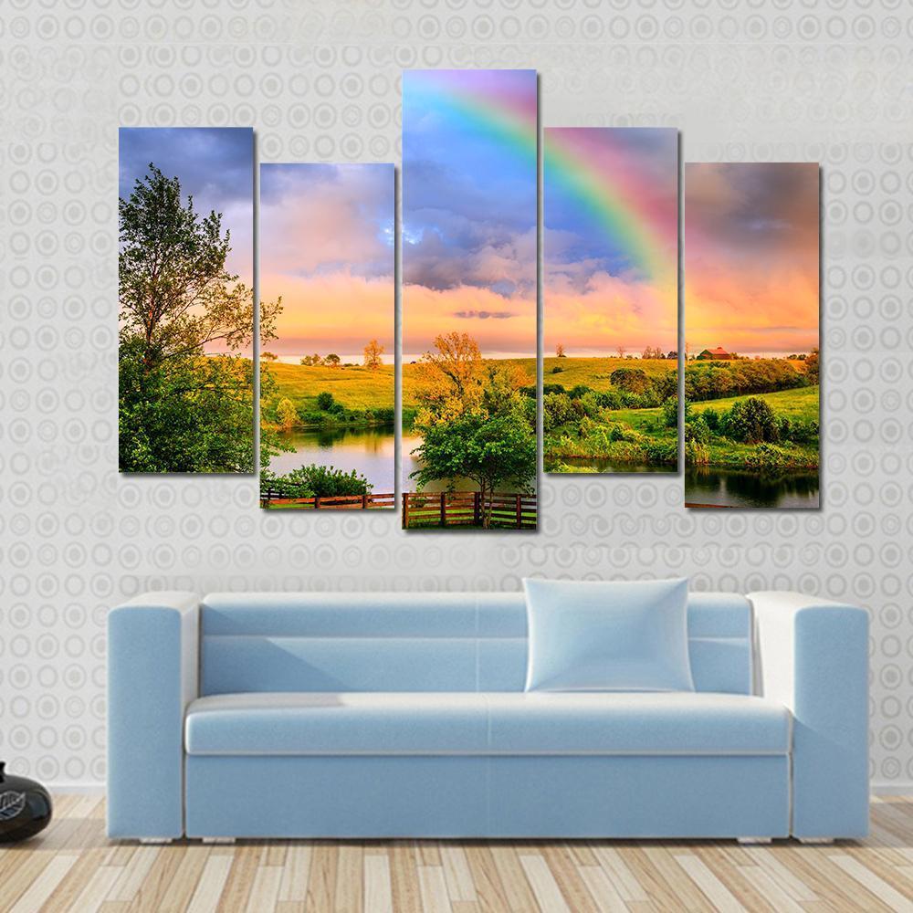 Kentucky Countryside Canvas Wall Art-5 Pop-Gallery Wrap-47" x 32"-Tiaracle