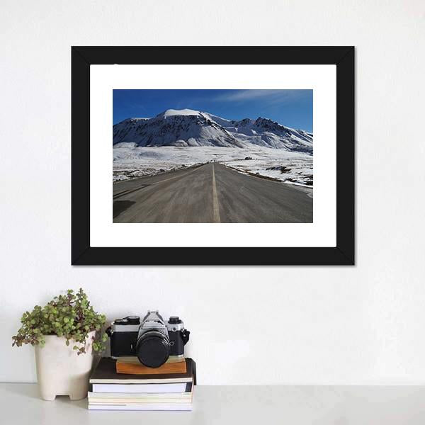 Khunjerab Pass Pakistan Canvas Wall Art-1 Piece-Framed Print-20" x 16"-Tiaracle