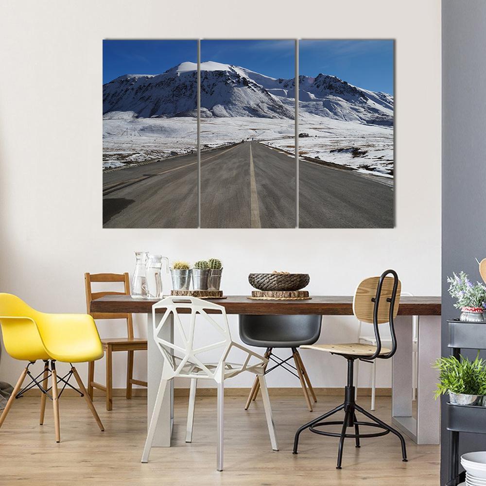 Khunjerab Pass Pakistan Canvas Wall Art-3 Horizontal-Gallery Wrap-37" x 24"-Tiaracle