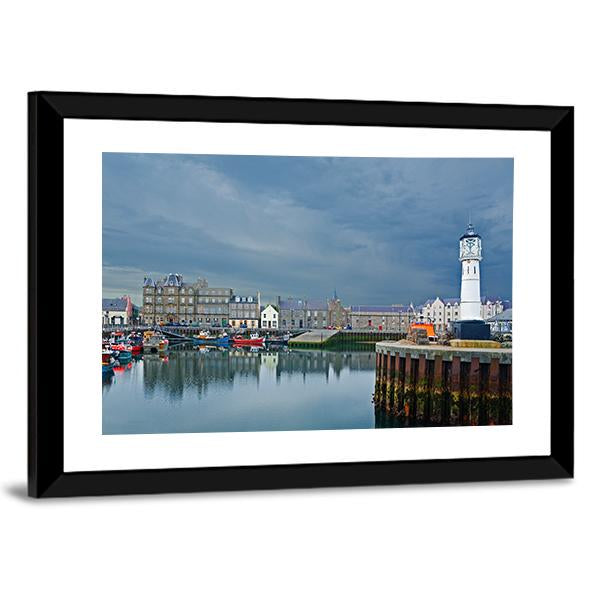 Kirkwall Harbour Scotland Canvas Wall Art-3 Horizontal-Gallery Wrap-25" x 16"-Tiaracle