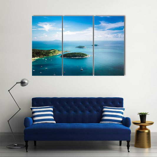 Koh Kaeo Island Thailand Canvas Wall Art-3 Horizontal-Gallery Wrap-37" x 24"-Tiaracle
