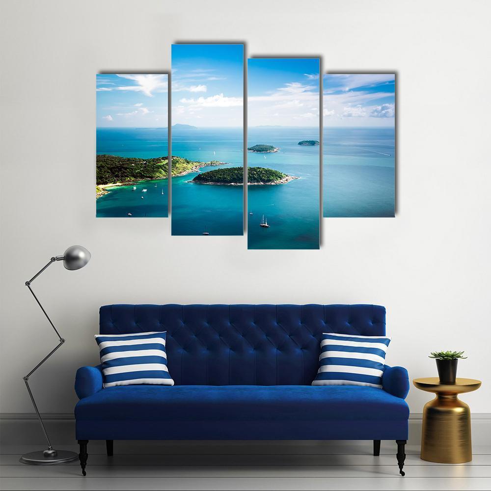 Koh Kaeo Island Thailand Canvas Wall Art-4 Pop-Gallery Wrap-50" x 32"-Tiaracle