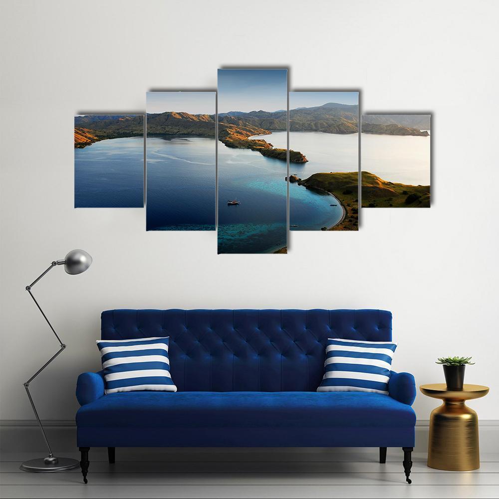 Komodo Island Indonesia Canvas Wall Art-5 Star-Gallery Wrap-62" x 32"-Tiaracle