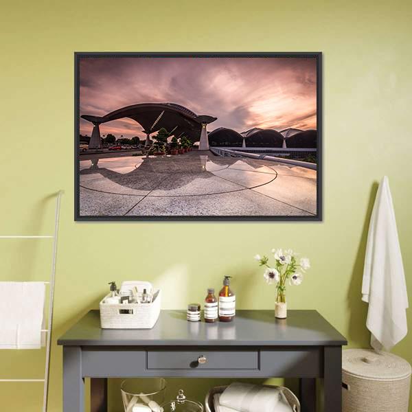Kuala Lumpur International Airport Canvas Wall Art-1 Piece-Floating Frame-24" x 16"-Tiaracle
