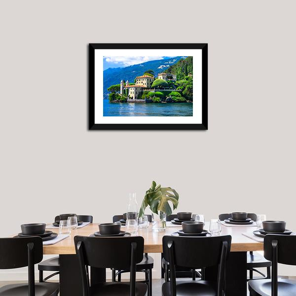 Lago Di Como Canvas Wall Art-3 Horizontal-Gallery Wrap-25" x 16"-Tiaracle