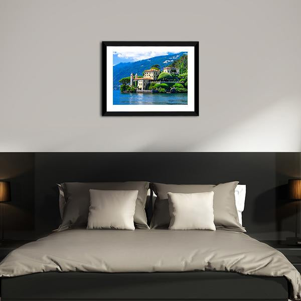 Lago Di Como Canvas Wall Art-3 Horizontal-Gallery Wrap-25" x 16"-Tiaracle