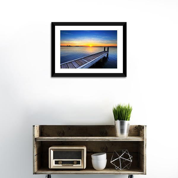 Lake Macquarie Canvas Wall Art-1 Piece-Framed Print-20" x 16"-Tiaracle