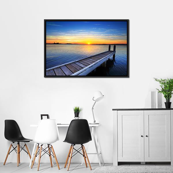 Lake Macquarie Canvas Wall Art-3 Horizontal-Gallery Wrap-25" x 16"-Tiaracle
