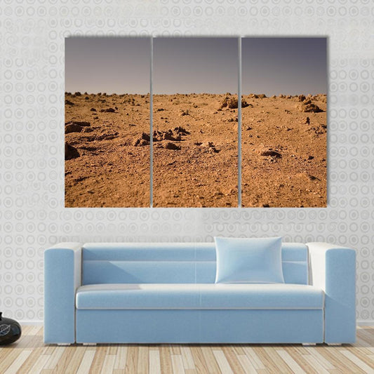 Land Of Mars Canvas Wall Art-3 Horizontal-Gallery Wrap-37" x 24"-Tiaracle