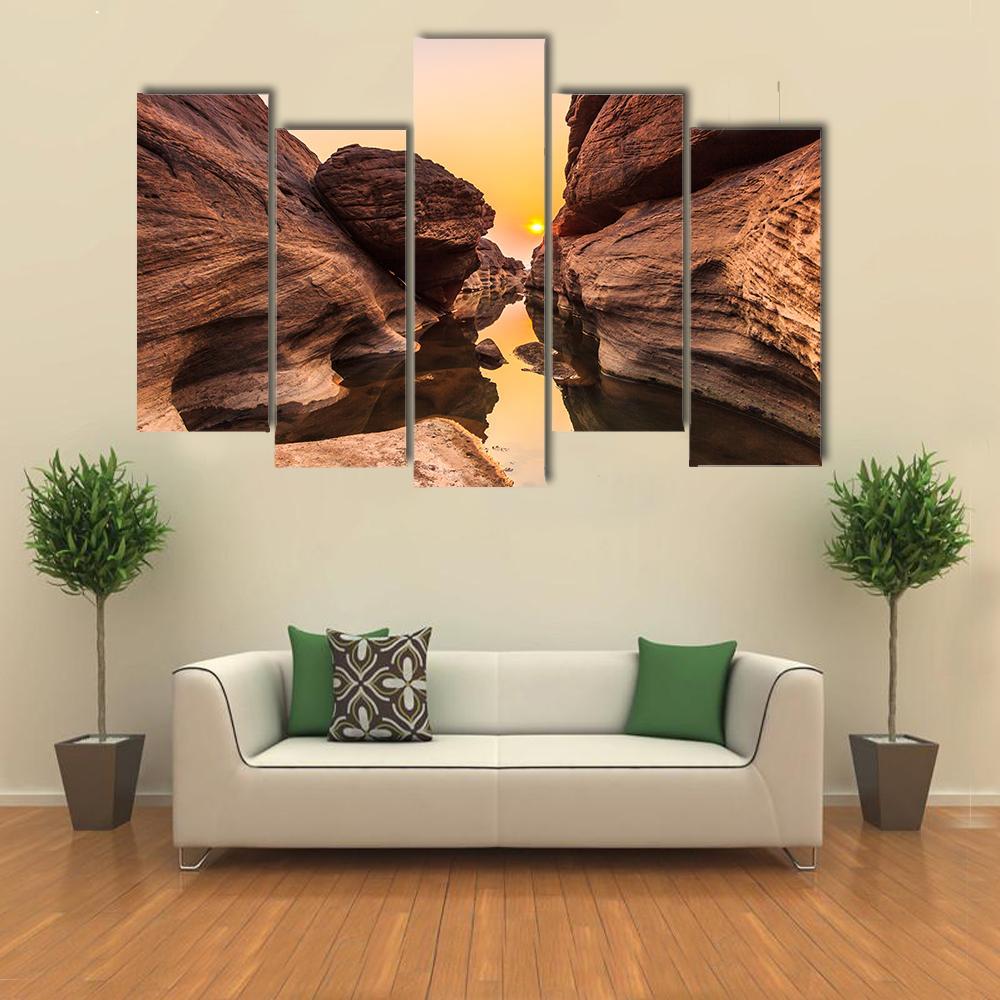 Grand Canyon Thailand Canvas Wall Art-5 Pop-Gallery Wrap-47" x 32"-Tiaracle