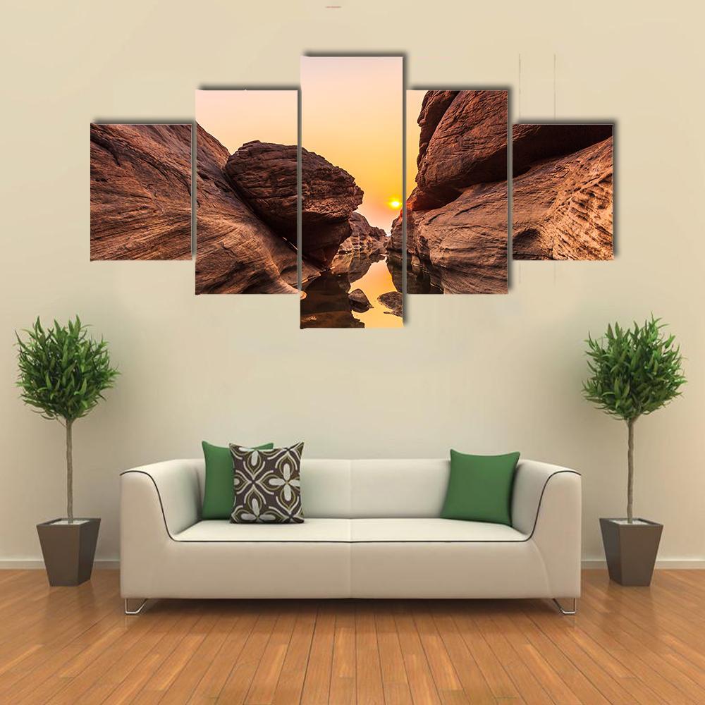 Grand Canyon Thailand Canvas Wall Art-5 Star-Gallery Wrap-62" x 32"-Tiaracle