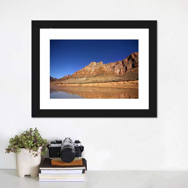 Landscape Of Grand Canyon Canvas Wall Art-1 Piece-Framed Print-20" x 16"-Tiaracle