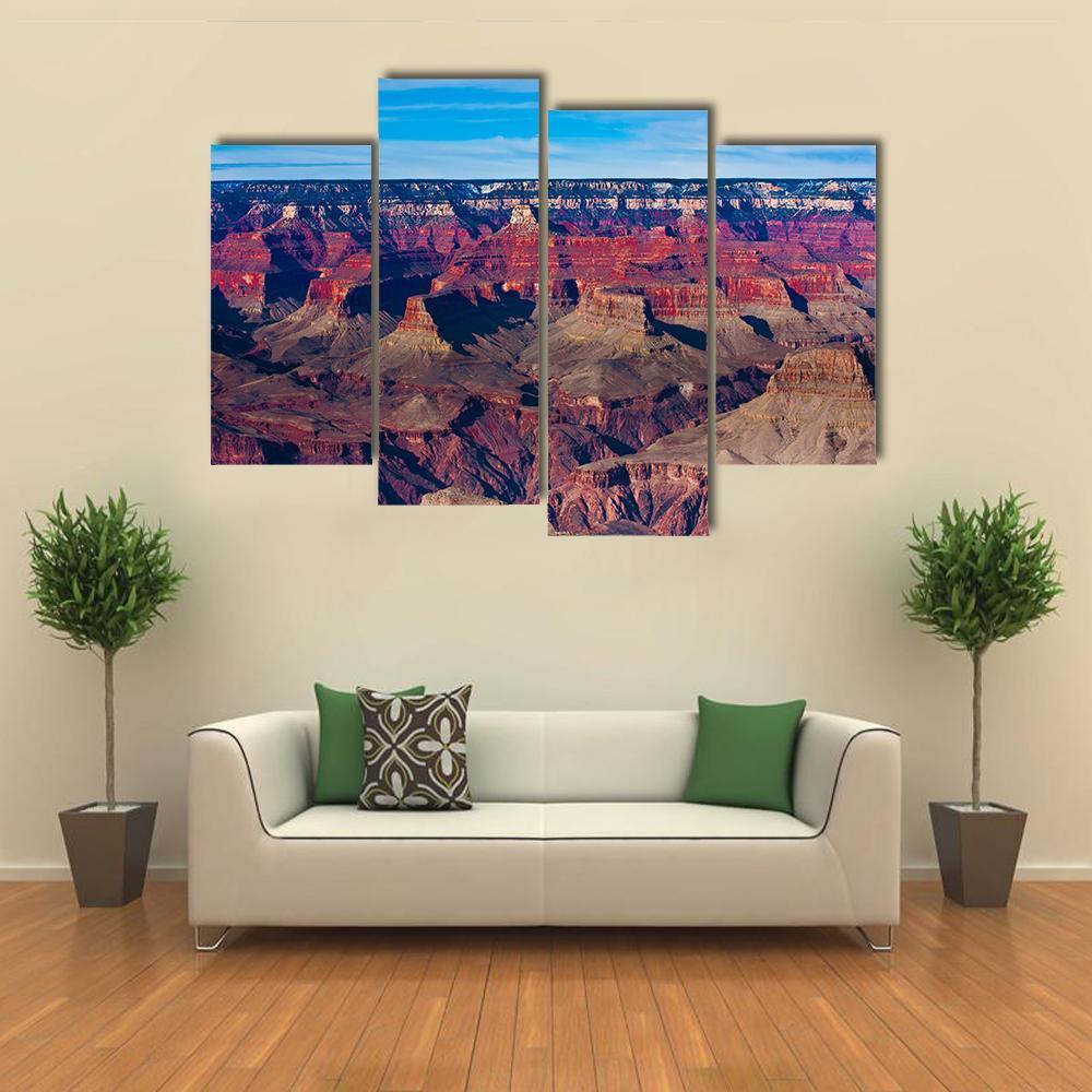 Famous Grand Canyon Canvas Wall Art-4 Pop-Gallery Wrap-50" x 32"-Tiaracle